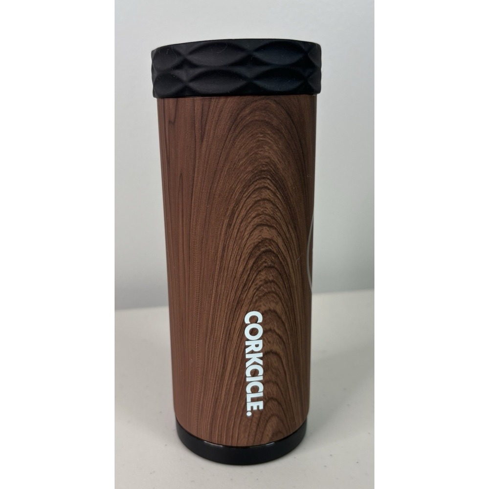 Corkcicle Slim Can Cooler Nauset Surf Walnut Wood 12 Ounce Slim Cans